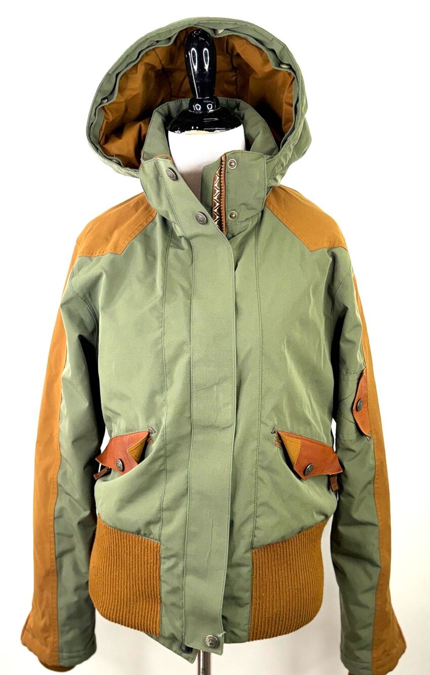 Powderhorn Women's Western Green & Brown Ski Jacket Size Medium